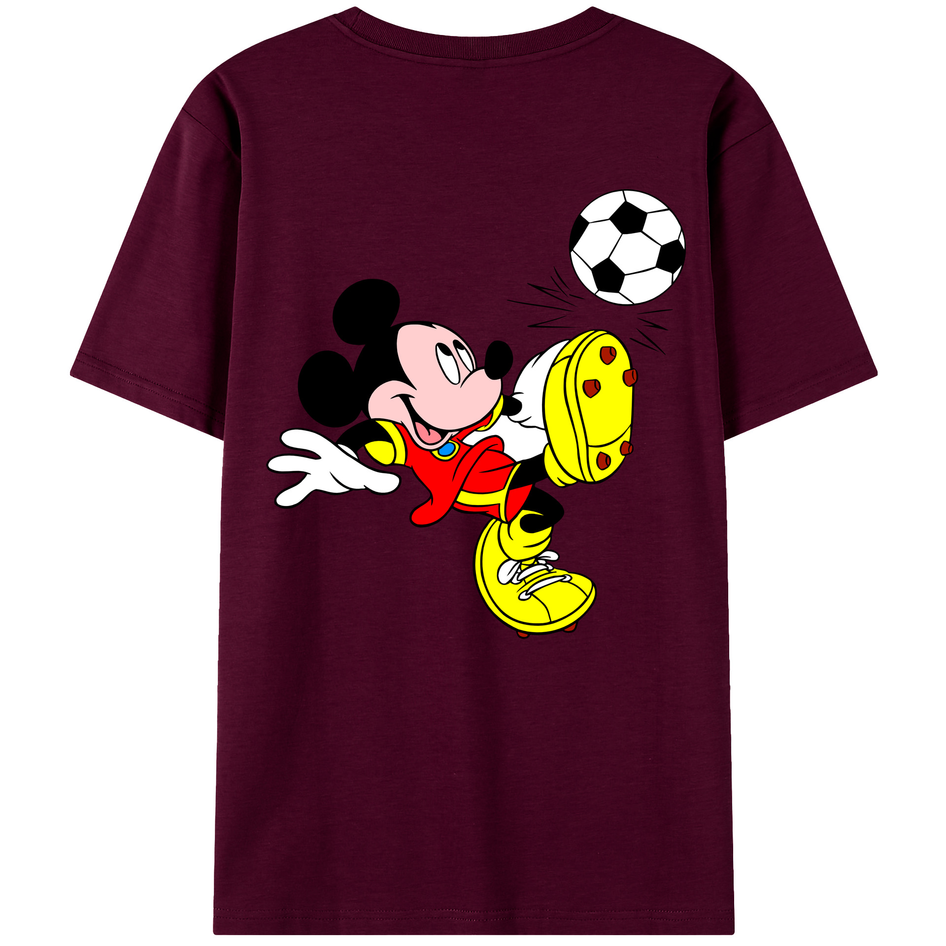 （画像用） ミッキーマウス Mickey Mouse レディース半袖Tシャツ(バックプリント)